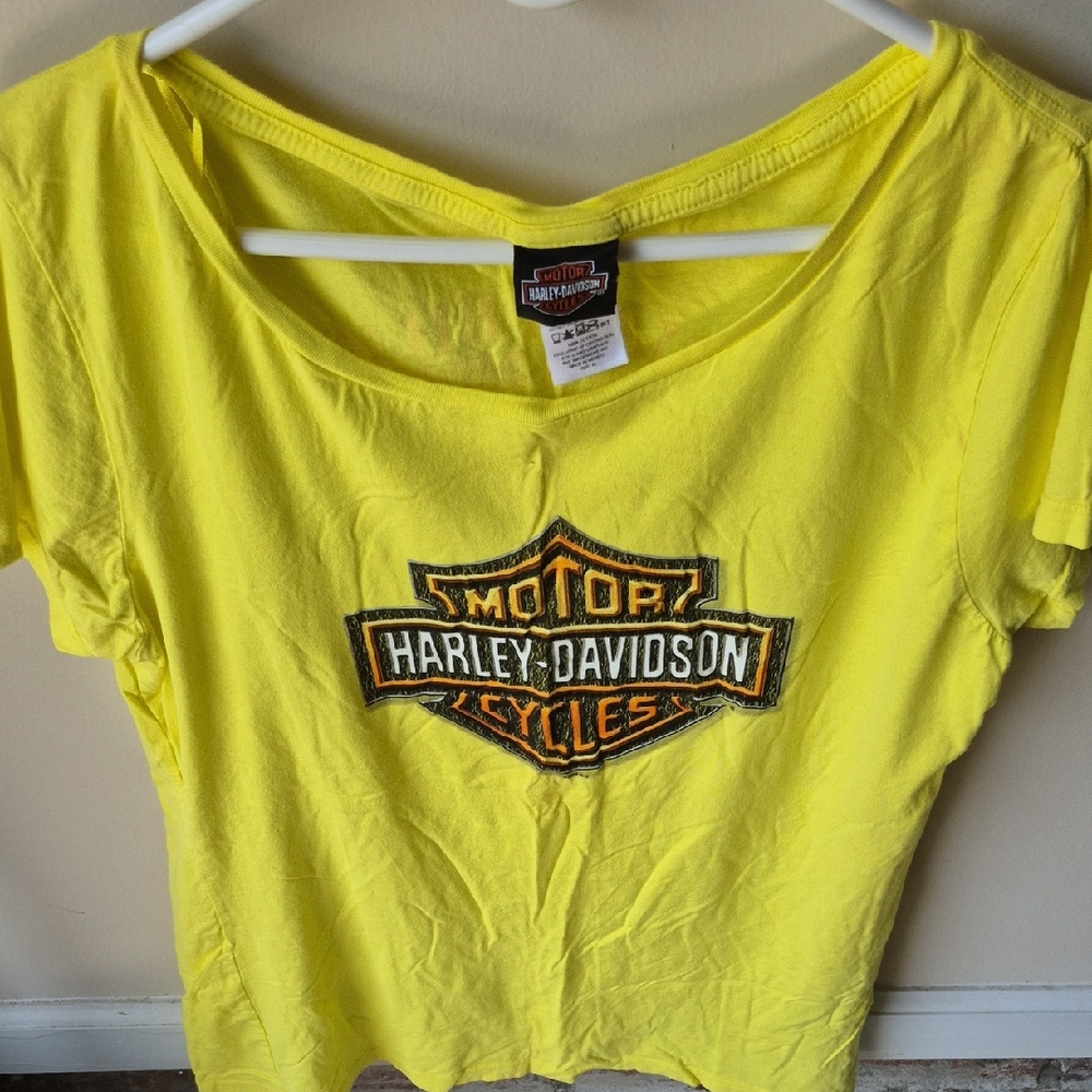 Harley-Davidson Women's Bright Yellow Tee